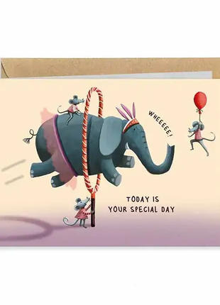 Wenskaart - Today is your special day by Illustralies