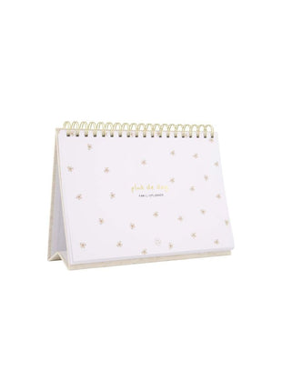 Familieplanner - pluk de dag - wit/goud - Lifestyle - Van papier - Kalenders