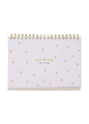 Familieplanner - pluk de dag - wit/goud - Lifestyle - Van papier - Kalenders