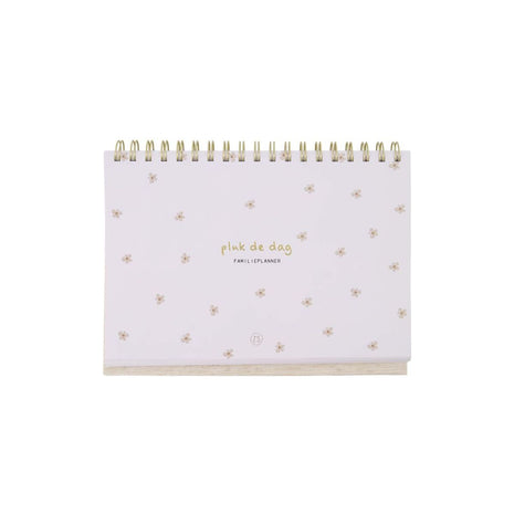Familieplanner - pluk de dag - wit/goud - Lifestyle - Van papier - Kalenders