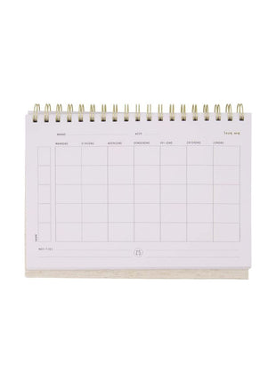 Familieplanner - pluk de dag - wit/goud - Lifestyle - Van papier - Kalenders