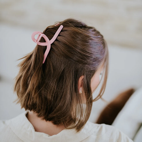 Fay - Minimalistische clip - Licht roze - Modeaccessoires - Haarspelden