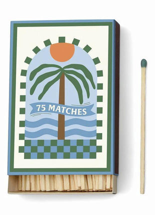 Lange Lucifers - ''Palm Tree'' Dark Green - 75 matches (9.6 CM) by Paddywax