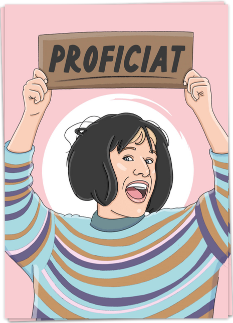 Wenskaart - Proficiat (Wendy's powerkaarten)