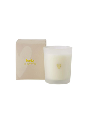 Geurkaars glas in doosje lucky to have you - 0503-0177 by Zusss