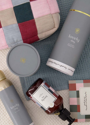 Serviette de bain Lovely Day - gris-bleu