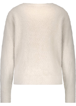 Fluffy Sweater – Cream - SRB4642 - Kleding - Truien en cardigans