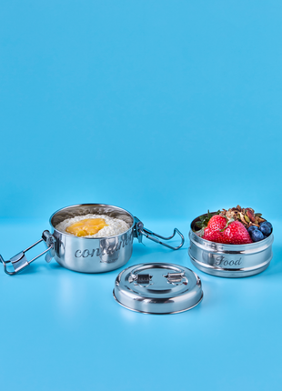 Food container - Zilveren afwerking - Cadeau’s & Lifestyle - Keuken & eetkamer - Voorraadpotten