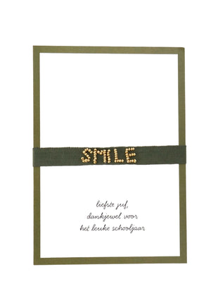 Ansichtkaart - armbandje liefste juf by Zusss