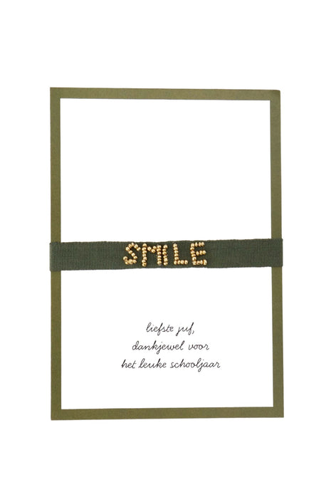 Ansichtkaart - armbandje liefste juf by Zusss