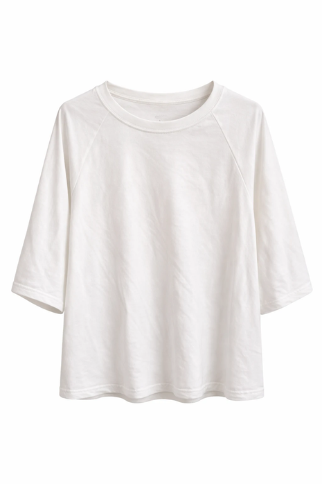 Wijde t-shirt - Matera A603 (wit) by Just Women