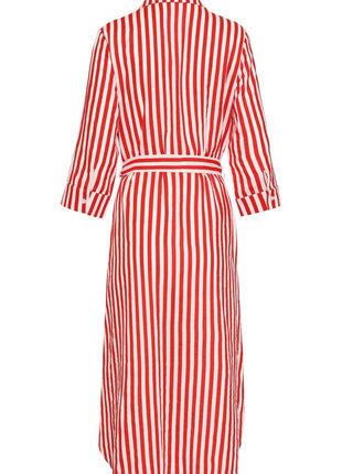 Jurk met strepen - 26035 - Rood/wit by Smashed Lemon