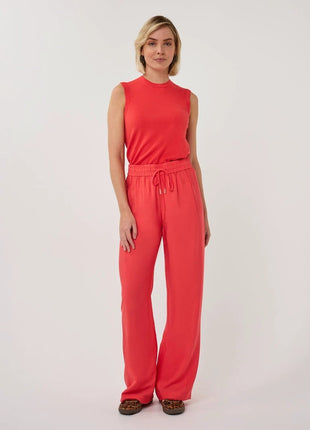 Broek - Wide Elastic Waist Slub - SP26.10033 by Esqualo