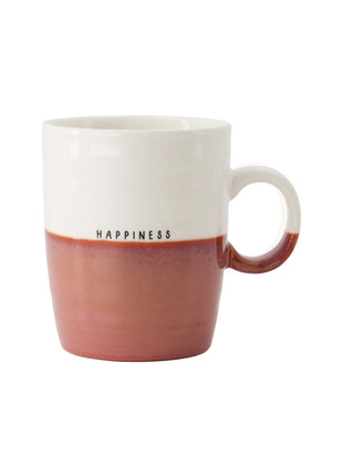 Theemok - 'happiness' - wit/burgundy