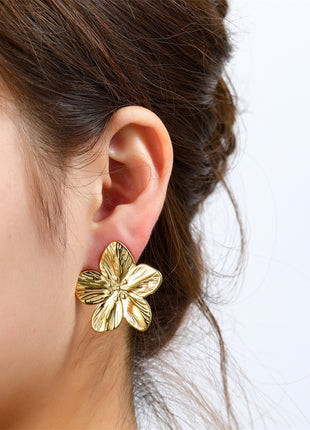 Full Flower Stud 33 mm - 14K goud - Modeaccessoires - Juwelen - Oorbellen