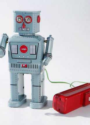 Robot Lantern (B), met licht en rookpoeder, 22 cm, Gemaakt in China