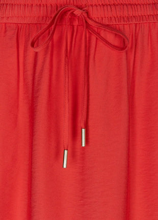 Skirt Long Elastic Waist Slub - SP26.10034 by Esqualo