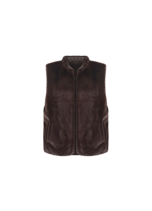 Gabrielle gilet - 25WZC17 - Dark Chocolate - Kleding - Blazers & vestjes