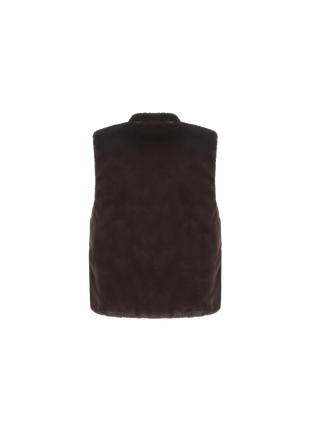 Gabrielle gilet - 25WZC17 - Dark Chocolate - Kleding - Blazers & vestjes