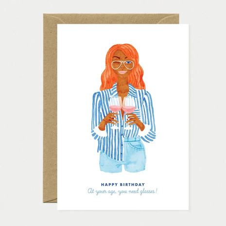 Happy birthday you need glasses - Greeting card - 1533 by All the ways to say