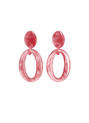Oorbellen - O'zone (fucshia) by Charlotte Marie Jewelry