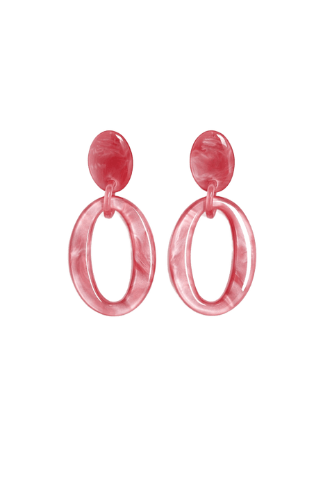 Oorbellen - O'zone (fucshia) by Charlotte Marie Jewelry