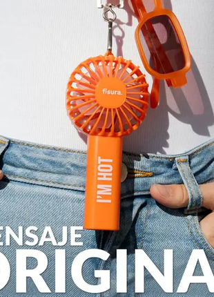 Draagbare ventilator "i´m hot" oranje - HGI2611363 by Fisura