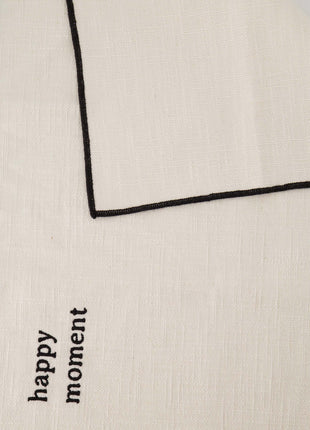 Set van 2 placemats happy moment - zand - Lou Lou
