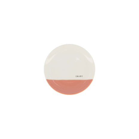 Gebaksbordje - enjoy - wit/roze (0701-055) - Lifestyle - Koken & Tafelen - Servies