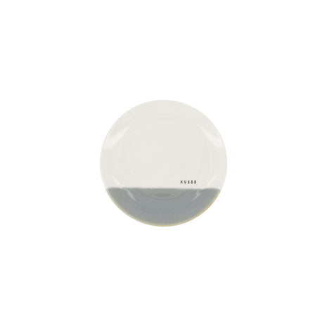 Gebaksbordje - kusss - wit/grijsblauw (0701-056) - Lifestyle - Koken & Tafelen - Servies