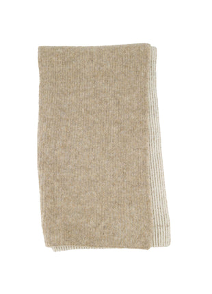 Gebreide rib sjaal – taupe - taupe / One Size - Modeaccessoires - Sjaals & mutsen