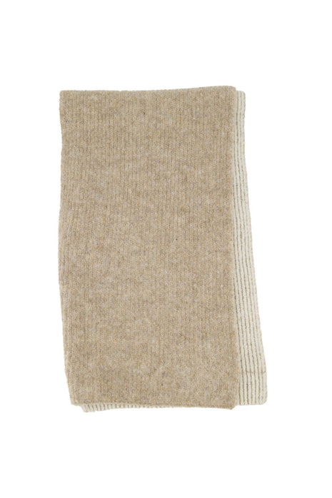 Gebreide rib sjaal – taupe - taupe / One Size - Modeaccessoires - Sjaals & mutsen