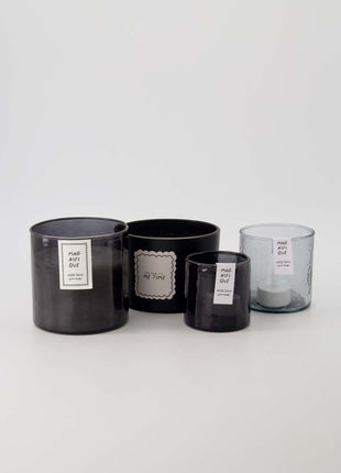 Geurkaars hammered glas - antracietgrijs - Cadeau’s & Lifestyle - Woonkamer - Kaarsen & Geurkaarsen