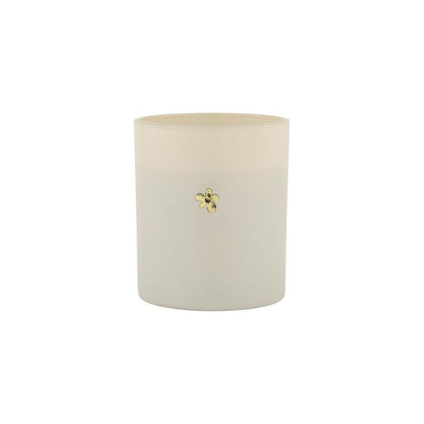 Geurkaars in doosje - Geniet momentje - bloem - zand/goud - Lifestyle - In huis - Kaarsen - In een pot