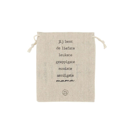 Geurkaars in katoenen zakje mama - wit - Baby & Peuter - Accessoires