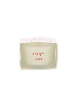 Geurkaars in wikkel - love you more - wit/rood - Lifestyle - In huis - Kaarsen - In een pot