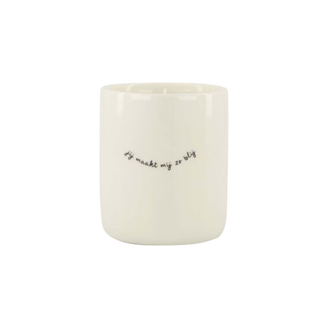 Geurkaars - keramiek - 8x9cm - Lifestyle - Wonen - Kaarsen & Geurkaarsen - In een pot