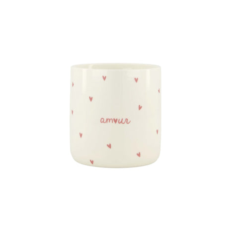 Geurkaars - Keramiek hartjes - 10x10cm - Lifestyle - In huis - Kaarsen - In een pot