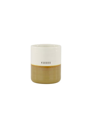 Geurkaars reactive glaze kusss m honing (0503-308) - Lifestyle - In huis - Kaarsen - In een pot