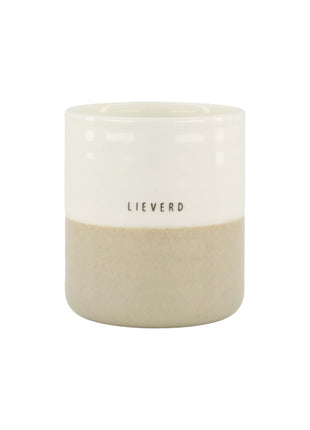 Geurkaars reactive glaze lieverd l zand (0503-232) - Lifestyle - In huis - Kaarsen - In een pot