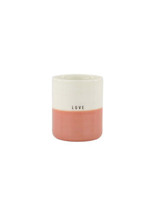 Geurkaars reactive glaze love m roze (0503-233) - Lifestyle - In huis - Kaarsen - In een pot
