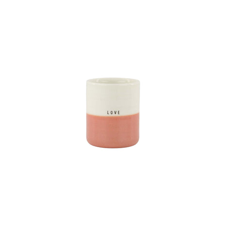 Geurkaars reactive glaze love m roze (0503-233) - Lifestyle - In huis - Kaarsen - In een pot