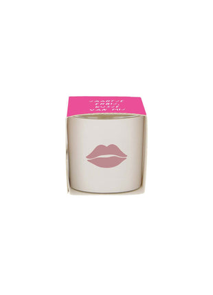 Geurkaarsje in wikkel - kusje - wit/roze - Cadeau’s & Lifestyle - Woonkamer - Kaarsen & Geurkaarsen
