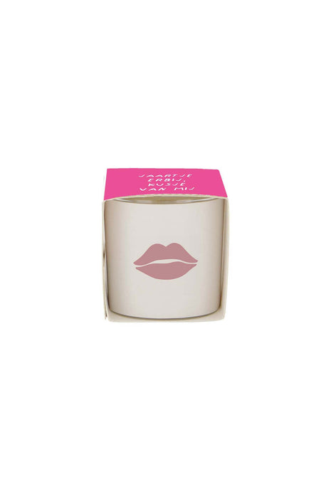 Geurkaarsje in wikkel - kusje - wit/roze - Cadeau’s & Lifestyle - Woonkamer - Kaarsen & Geurkaarsen