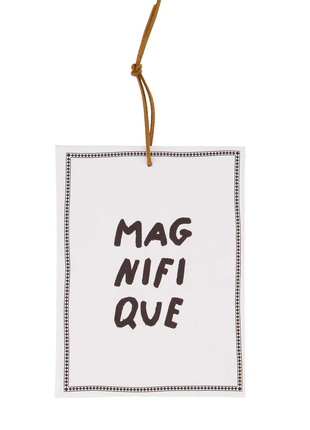 Geurzakje ’magnifique’ wit/antracietgrijs Cadeau’s & Lifestyle Bad & Bed Geuren