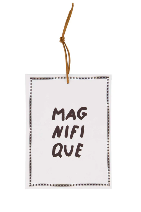Geurzakje ’magnifique’ wit/antracietgrijs Cadeau’s & Lifestyle Bad & Bed Geuren