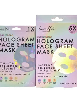 Gezichtsmasker - Hologram - 5 stuks - Lifestyle - Bad & Bed - Verzorging