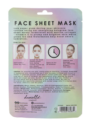 Gezichtsmasker - Hologram - 5 stuks - Lifestyle - Bad & Bed - Verzorging