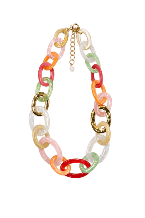 Ketting - Pastel Link Statement by Charlotte Marie Jewelry