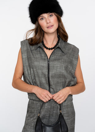 Gilet print 55716 20 Kleding Blazers & vestjes